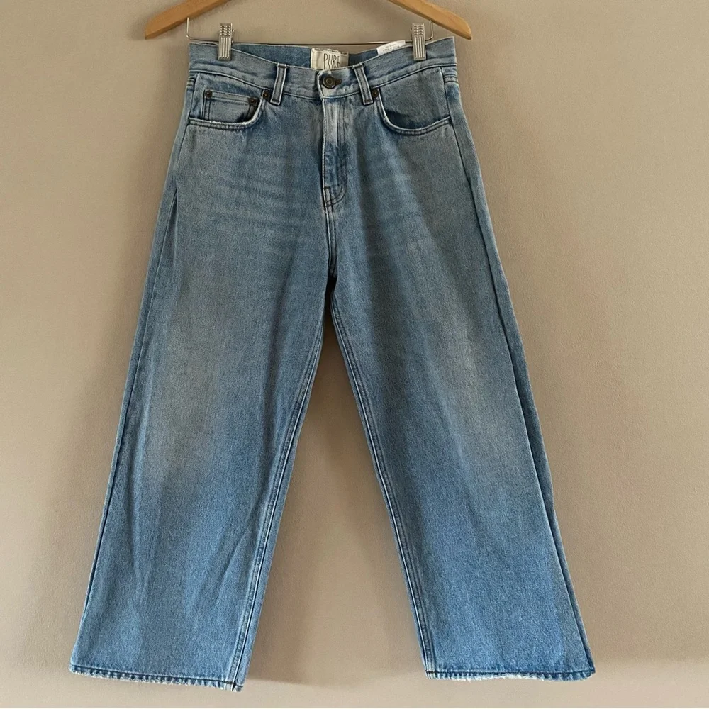 Haikure Women’s New Florence Columbus Cropped High Rise Denim Jeans Size 26 X 24 - Picture 1 of 14